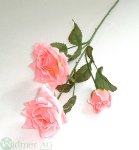 Rose 3 Blüten m.L 7/40 cm