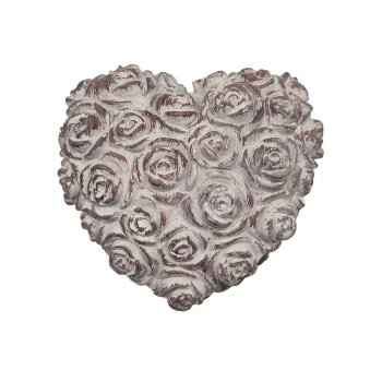 Herz mit Rose, 8.1x7.7 cm