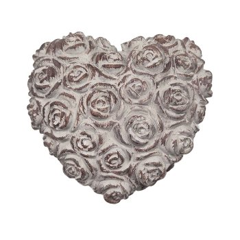 Herz mit Rose, 10.2x10 cm