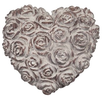 Herz mit Rose, 14.5x13.3 cm