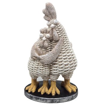 Huhn x2, H28.5 cm