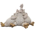 Huhn x3 sitzend, H18.5 cm