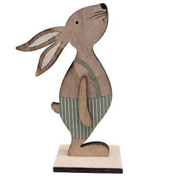 Holzhase stehend, H18.5 cm