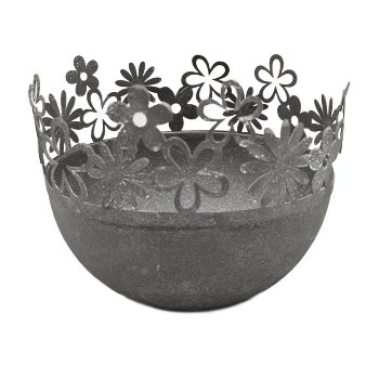 Schale mit Blumen, 8.5x11 cm