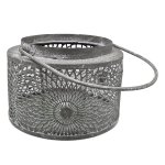 Metall-Windlicht, 12x8.5 cm