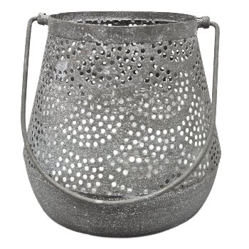 Metall-Windlicht, 11x7.5 cm