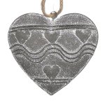 Metall-Herz zH, 7.8x7x1.7 cm