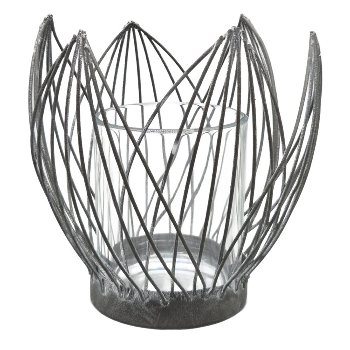 Metall-Windlicht, 11x6.3 cm