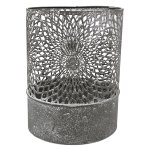 Metall-Windlicht, 11x8.5 cm