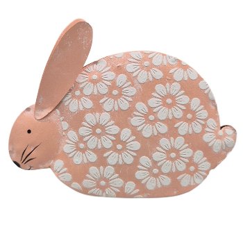 Hase aus Blech, 15.5x11.5 cm