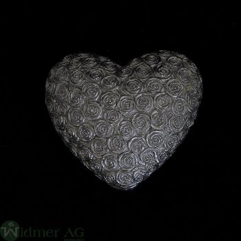 Herz mit Rosendekor, D8.5 cm