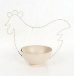 Schale mit Huhn, 40.5x20H34 cm