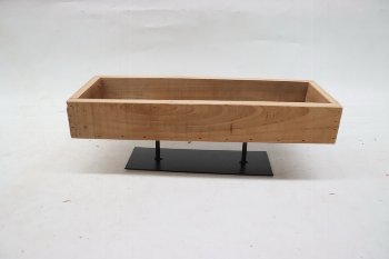 Holztablett mit Fuss, 40x14 cm