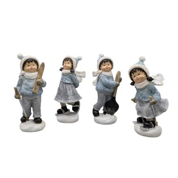 Winterkinder S/4, H13 cm