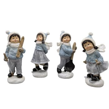 Winterkinder S/4, H17.7 cm