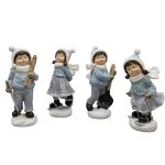 Winterkinder S/4, H17.7 cm