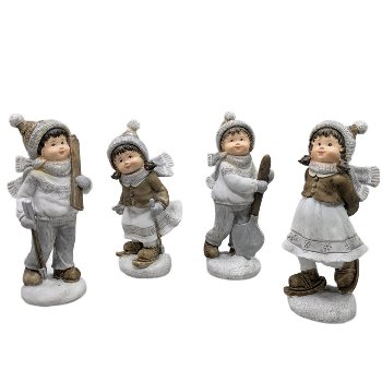Winterkinder S/4, H17.7 cm