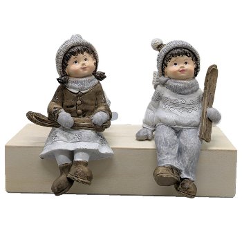 Kinder sitzend S/2, H16 cm