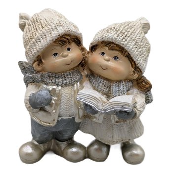 Winterkinder x2, H12.7 cm