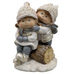 Winterkinder x2, H14.9 cm