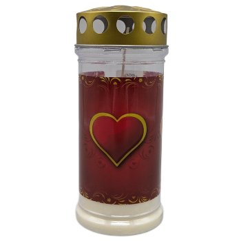 Trauerkerze rotes Herz