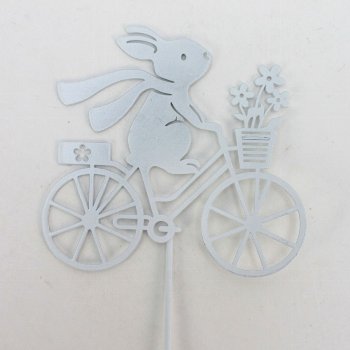 Hase mit Rad auf Stab