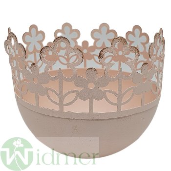 Schale mit Blumen, 14x14 cm