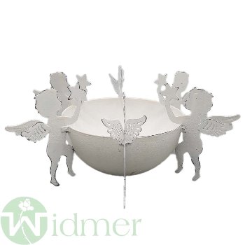Schale mit Engel, D24H11 cm