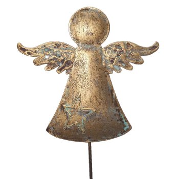 Engel auf Stab, 10x33.5 cm