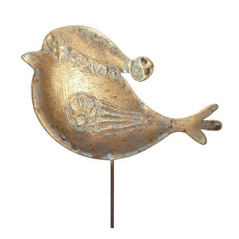Vogel auf Stab. 10x35 cm