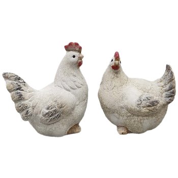 Huhn + Hahn S/2, 17 cm