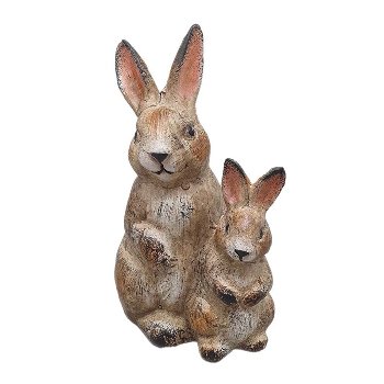 Hase x2, H10.5 cm