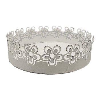 Schale mit Blumen, D18H5 cm