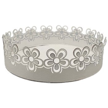 Schale mit Blumen, D22H5 cm