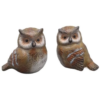Eule S/2, 17.5x14x16.7 cm