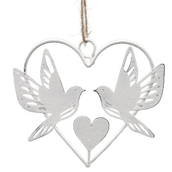 Herz-Vogel-Hänger,D12 cm