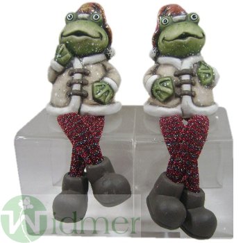 Frosch sitzend S/2, 10.5 cm