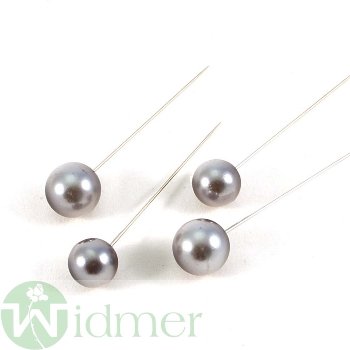 Perle mit Nadel, S/2, 36Stk/Bx