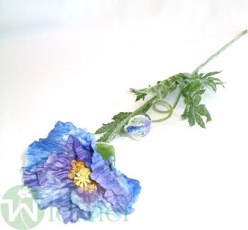 Mohnblume x2 D11/L70 cm