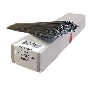 Silberdraht 0,4x240mm. 1kg/Krt