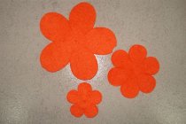Filzblume D4 cm