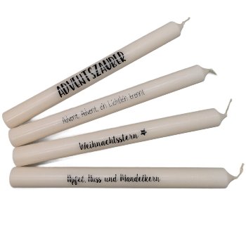 Stabkerzen S/4 mit Spruch
