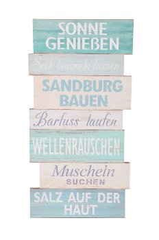 Schild summertime, 25x49cm