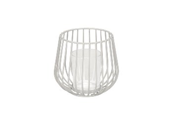 Windlicht mit Glas, H10.5 cm
