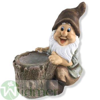 Zwerg mit Pflanztopf, H39 cm