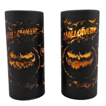 Windlicht Halloween, D9H20 cm